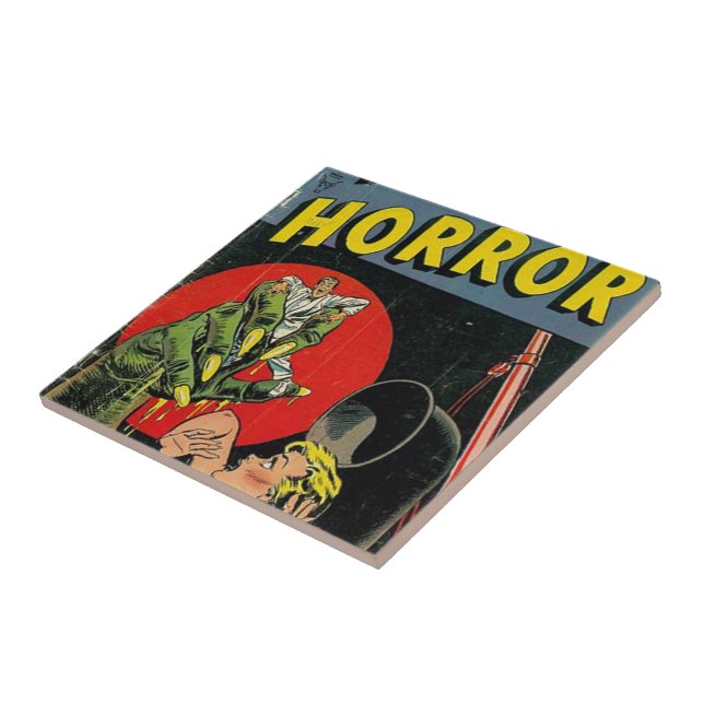 Azulejo De Cerâmica Contos do horror cómicos (Lateral)