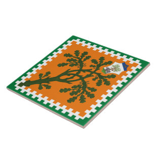 Azulejo De Cerâmica Contrada della Selva (Floresta) Palio di Siena