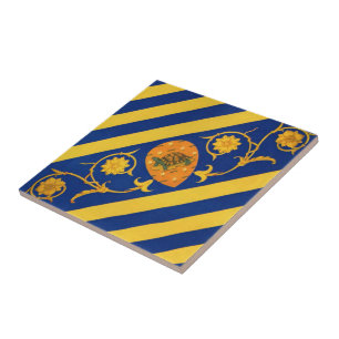 Azulejo De Cerâmica Contrada della Tartuca (Tortoise) Palio di Siena