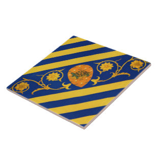 Azulejo De Cerâmica Contrada della Tartuca (Tortoise) Palio di Siena