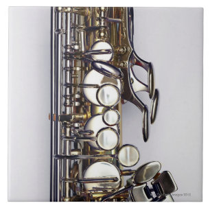 Azulejo De Cerâmica Controles do saxofone