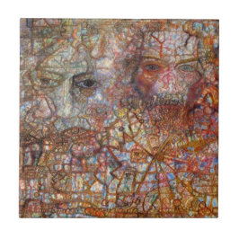 Azulejo De Cerâmica Convenções: Duas Faces (por Pavel Filonov)