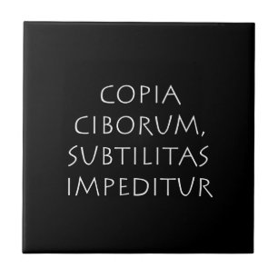 Azulejo De Cerâmica Copia ciborum subtilitas impeditur