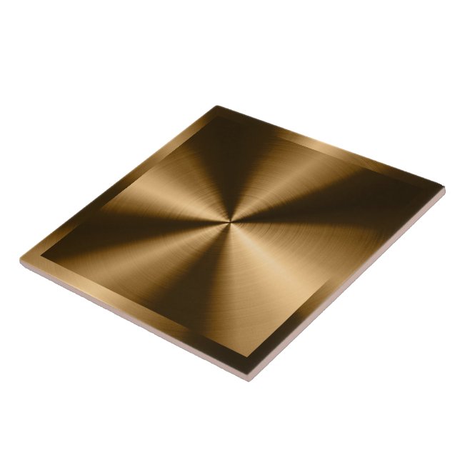 Azulejo De Cerâmica Copper Shiny Metallic Design Stainless Steel Look (Lateral)