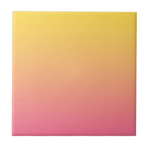 Azulejo De Cerâmica Cor Amarelo Rosa