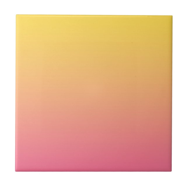Azulejo De Cerâmica Cor Amarelo Rosa (Frente)
