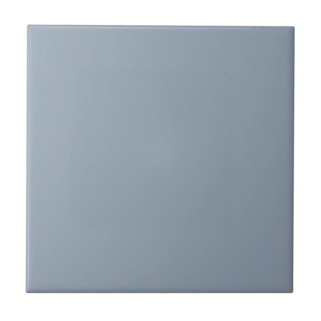 Azulejo De Cerâmica Cor Azul Dusty Dove (Frente)