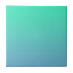 Azulejo De Cerâmica Cor Azul Verde