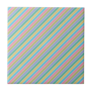 Azulejo De Cerâmica Cor Colorido Listrado Diagonal Elegante