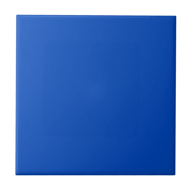 Azulejo De Cerâmica Cor da chave croma azul (Frente)