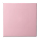 Azulejo De Cerâmica Cor da Rosa claro sólida<br><div class="desc">Cor sólida da rosa claro.</div>