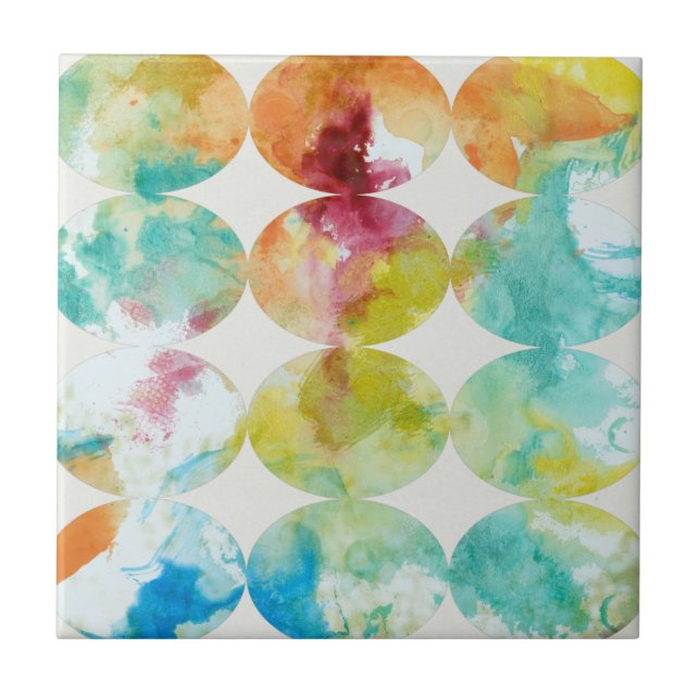 Azulejo De Cerâmica Cor de mesclagem II (Frente)