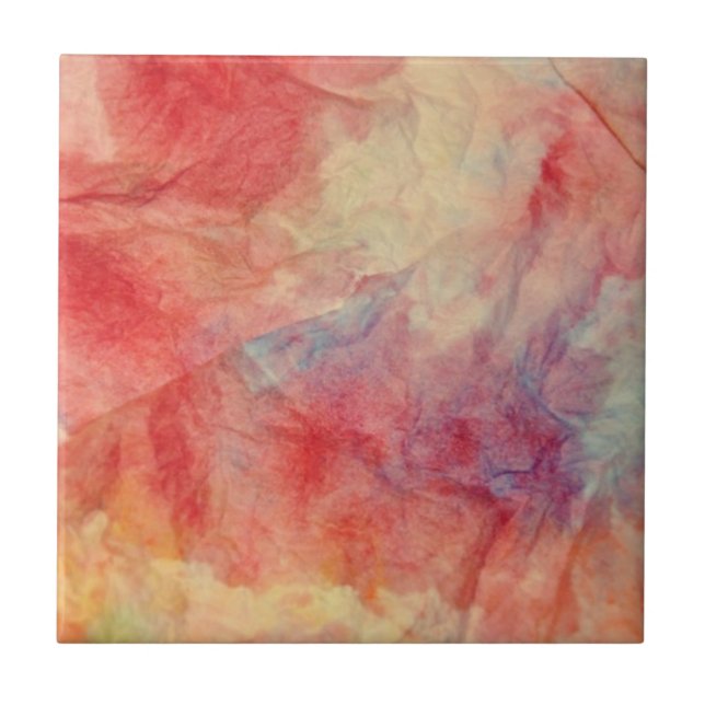 Azulejo de cerâmica cor-de-rosa (Frente)