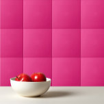 Azulejo De Cerâmica Cor-de-rosa elétrico sólido<br><div class="desc">Design de cor-de-rosa elétrico sólido.</div>