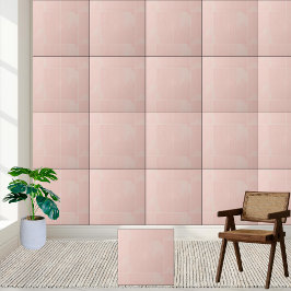 Azulejo de cerâmica, cor-de-rosa, embebida em água