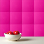 Azulejo De Cerâmica Cor-de-rosa profundo Rosa persano<br><div class="desc">Design de cor rosa forte Rosa persa.</div>