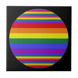 Azulejo De Cerâmica Cor do Orgulho LGBT Preta