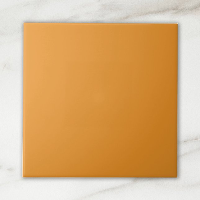 Azulejo De Cerâmica Cor Laranja Sólida (Criador carregado)
