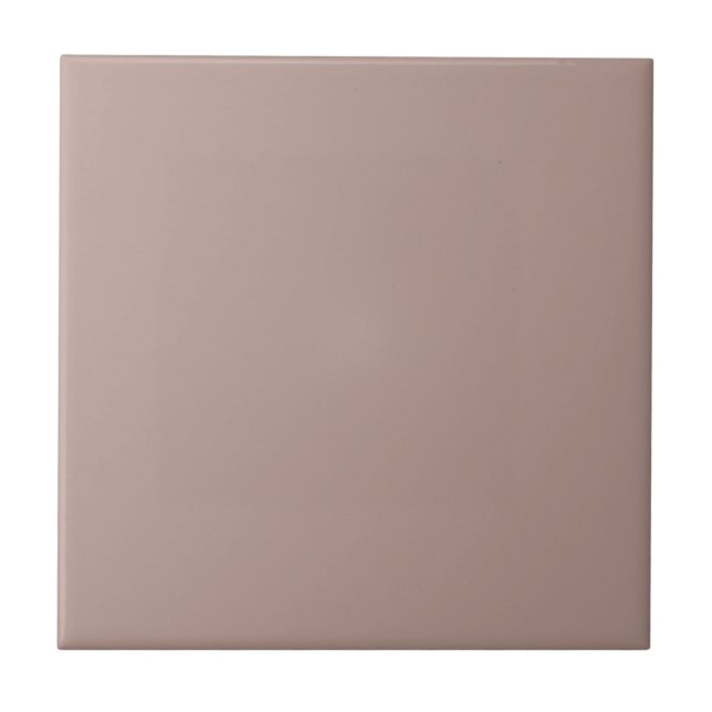 Azulejo De Cerâmica Cor Moderno de Cogumelo Rosa Sólido (Frente)