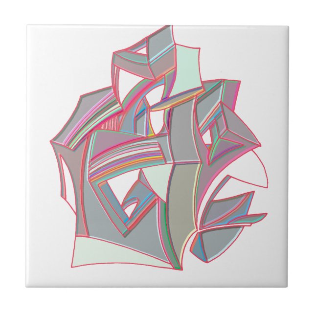 Azulejo De Cerâmica Cor Personalizada (Frente)