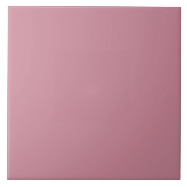 Azulejo De Cerâmica Cor Rosa (Frente)