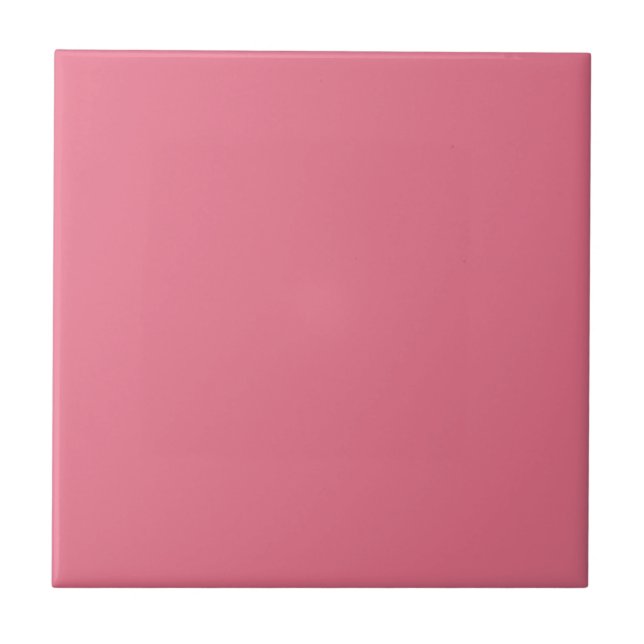 Azulejo De Cerâmica Cor Rosa (Frente)