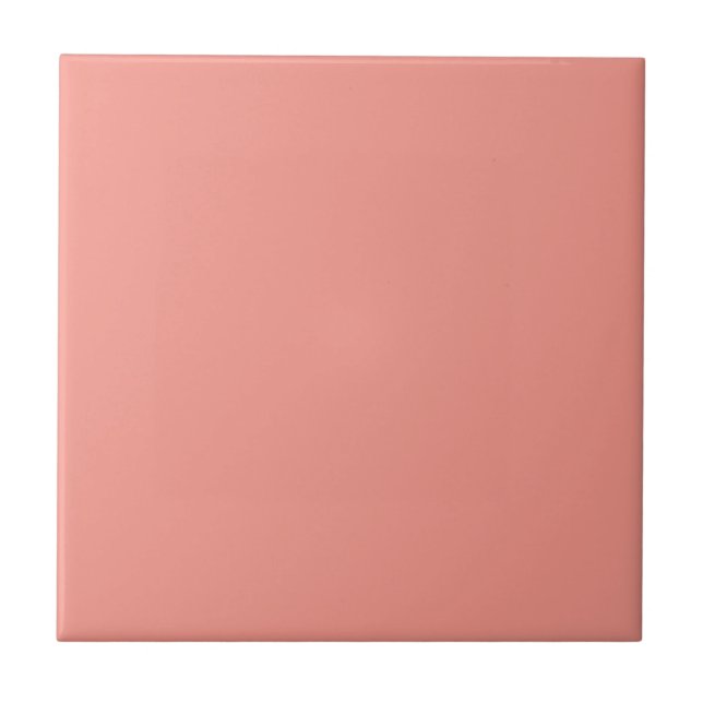 Azulejo De Cerâmica Cor Rosa Flamingo Pastel (Frente)