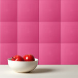 Azulejo De Cerâmica Cor simples, cor-de-rosa quente, rosa francês<br><div class="desc">Rosa cor simples,  design de rosa-quente com francês.</div>