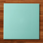 Azulejo De Cerâmica Cor Sólida Azul De Ovo Robin Pálido<br><div class="desc">Cor Sólida Azul De Ovo Robin Pálido</div>