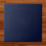 Azulejo De Cerâmica Cor Sólida Azul do Marinho da Meia-Noite<br><div class="desc">Cor Sólida Azul do Marinho da Meia-Noite</div>