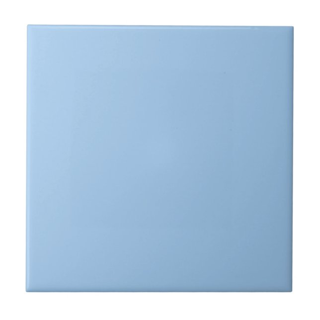 Azulejo De Cerâmica Cor Sólida Azul Pastel (Frente)
