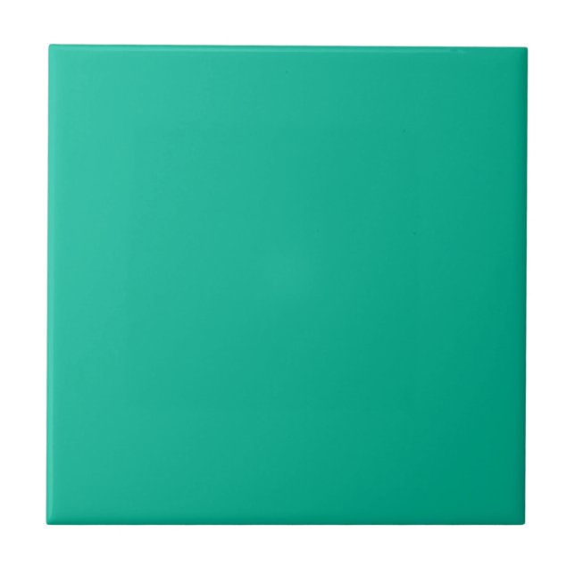 Azulejo De Cerâmica Cor sólida - clara Mint Leaf verde (Frente)