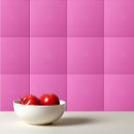 Azulejo De Cerâmica Cor sólida, cor-de-rosa brilhante<br><div class="desc">Design cor sólida de orquídea rosa brilhante.</div>