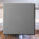 Azulejo De Cerâmica Cor Sólida da Cinza de fumaça | Elegante Clássico<br><div class="desc">Cor Sólida da Cinza de fumaça | Clássico | Elegante | Evolução | NA MODA | Presente</div>