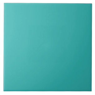 Azulejo De Cerâmica Cor Sólida da Turquesa Teal