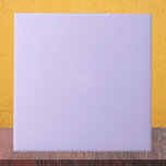 Azulejo De Cerâmica Cor Sólida de Lavanda Pálida<br><div class="desc">Cor Sólida de Lavanda Pálida</div>