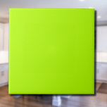 Azulejo De Cerâmica Cor sólida do Limão Neon | Clássico | Elegante<br><div class="desc">Cor sólida do Limão Neon | Clássico | Elegante | Evolução | NA MODA | Presente</div>