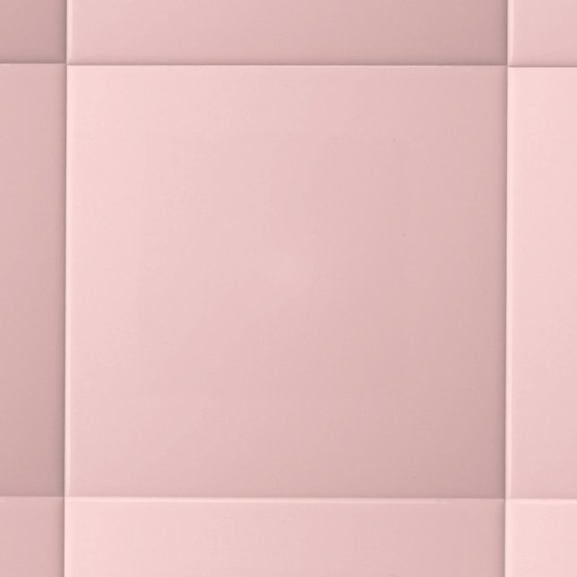 Azulejo De Cerâmica Cor Sólida do Pastel Moderno - Rosa (Criador carregado)