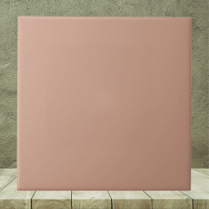 Azulejo De Cerâmica Cor Sólida do rosa Tan