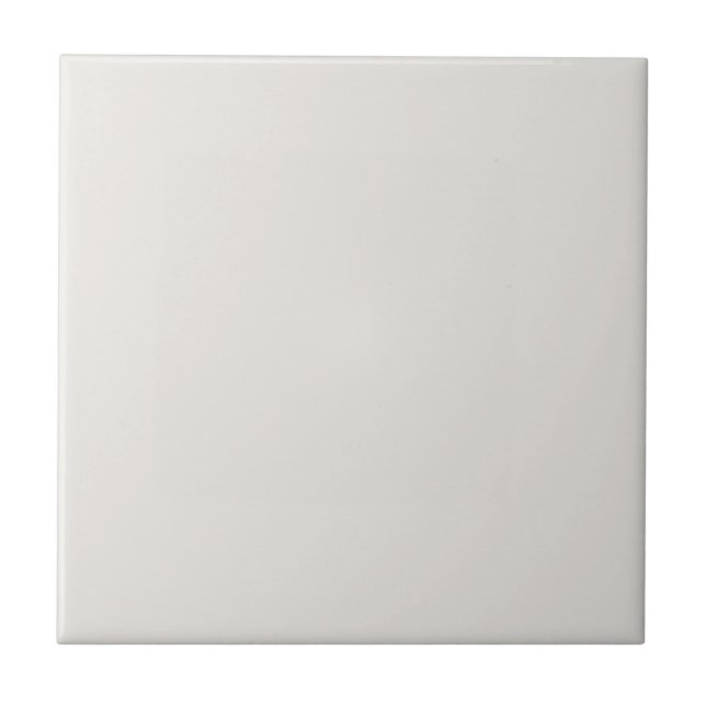 Azulejo De Cerâmica Cor Sólida Isolada pela Neve (Frente)