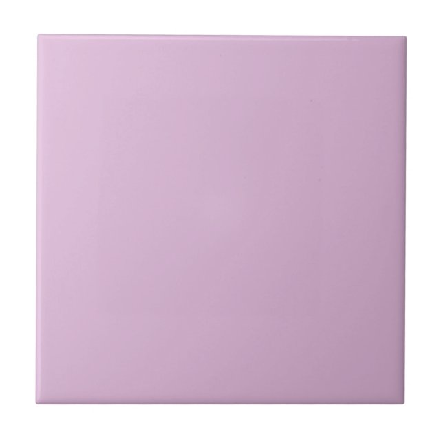 Azulejo De Cerâmica Cor Sólida Lilac Francesa Suave (Frente)