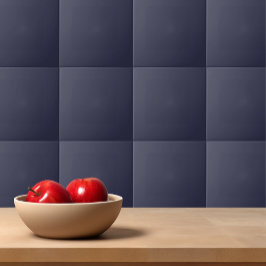 Azulejo De Cerâmica Cor sólida lisa Noite Escura Azul