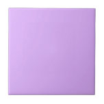 Azulejo De Cerâmica Cor Sólida Mauve Estética do Pastel<br><div class="desc">Leve adorável primavera púrpura de cor. A estética pastel do estilo chic moderno em lavanda sólida. Decoração da casa Mauve,  decoração estética mauve,  cozinha mauve,  cor mauve.</div>