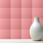 Azulejo De Cerâmica Cor sólida melancia a rosa liso<br><div class="desc">Design cor sólida de melancia,  cor de rosa simples.</div>