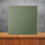 Azulejo De Cerâmica Cor Sólida Mínima Verde Azeitona<br><div class="desc">Cor Sólida Mínima Verde Azeitona</div>