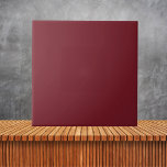 Azulejo De Cerâmica Cor Sólida Mínima Vermelha Escura<br><div class="desc">Cozinha Sólida Vermelha Minimalista e Banheiro</div>