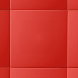 Azulejo De Cerâmica Cor Sólida Minimalista | Vermelho Lava