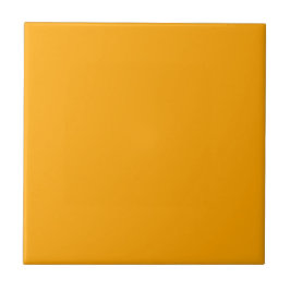 Azulejo De Cerâmica Cor Sólida Neon Orange | Clássico | Elegante