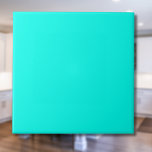 Azulejo De Cerâmica Cor Sólida Neon Turquoise | Clássico | Elegante<br><div class="desc">Cor Sólida Neon Turquoise | Clássico | Elegante | Evolução | NA MODA | Presente</div>