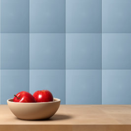Azulejo De Cerâmica Cor sólida pastel pálido azul